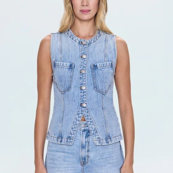 PISTOLA Gia Fitted Collarless Vest - NWT - Picture 1 of 4